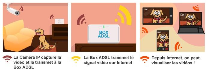 Fonctionnement d'un système Caméra IP